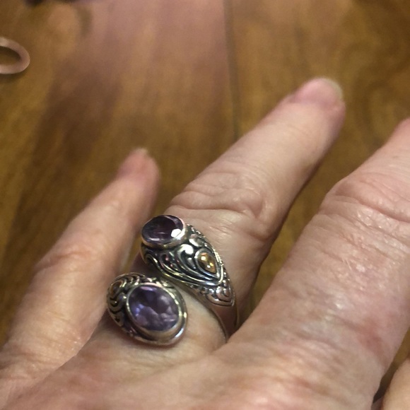 925 Sterling Silver Amethyst Ring Size 6 💍 - Picture 12 of 17